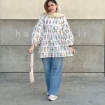 مانتو عروسکی مدل گلها حانی گلی