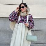 شومیز سارافون سرهمی مدل گلرخ قد 85 حانی گلی