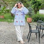 مانتو عروسکی مدل گیلدخت حانی گلی آماده ارسال
