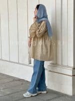 مانتو عروسکی مدل گندم حانی گلی - تصویر 5