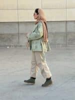 ترنچ کت آستر دار مدل تدی حانی گلی - تصویر 4