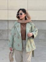 ترنچ کت آستر دار مدل تدی حانی گلی - تصویر 3