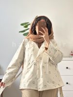 ترنچ کت آستر دار مدل قورباغه حانی گلی - تصویر 3