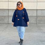 مانتو کبریتی مدل ترنج حانی گلی آماده ارسال