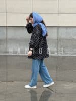 مانتو عروسکی حانی گلی مدل جانان قلبی - تصویر 5