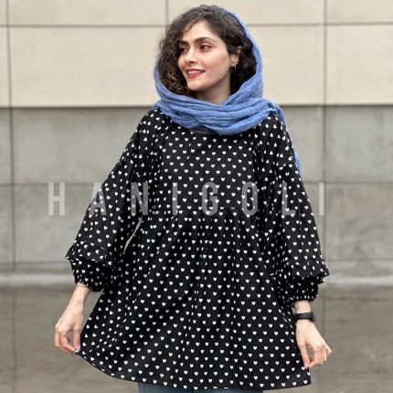 مانتو عروسکی حانی گلی مدل جانان قلبی
