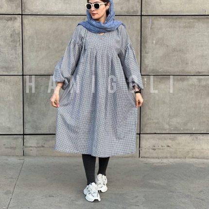 مانتو بلند نخی مدل عروسک حانی گلی