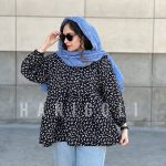 مانتو عروسکی جلو بسته مدل گیسو حانی گلی