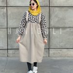سارافون شومیز متصل بابونه حانی گلی ارسال فوری