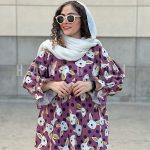 مانتو عروسکی مدل خرگوشی بنفش حانی گلی