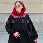 مانتو عروسکی مدل یقه گلدار حانی گلی