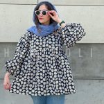 مانتو عروسکی جلو بسته مدل بابونه کد 2