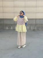 مانتو تابستانی زنانه مدل آفتاب زرد لیمویی نخ خنک