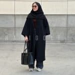 مانتو بلند مازراتی دخترانه فری ساز قد 120