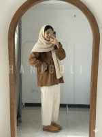 مانتو عروسکی مخمل کبریتی مدل پرنسس (رنگ تدی عسلی) | استایل ترند و دخترانه - تصویر 5