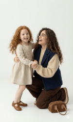 پیراهن بچه گانه دخترانه مدل «آوینا» - گیپور برجسته و دامن نخی (برند HG Kids) - تصویر 4