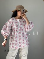 مانتو عروسکی نخی مدل پینکی‌پیگی حانی گلی - تصویر 3