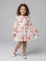 پیراهن بچه گانه عروسکی مدل دهکده خرگوش‌ها - برند HG Kids