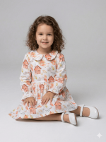 پیراهن بچه گانه عروسکی مدل دهکده خرگوش‌ها - برند HG Kids - تصویر 4