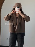 جکت فوتر دخترانه حانی گلی | فری سایز شیک و ترند پاییز-زمستان - تصویر 3