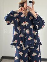ست لباس خواب چهار فصل زنانه طرح خرسی تدی (HGLux) - نخ پنبه - تصویر 2