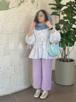 ست پیراهن و شلوار لوندر حانی گلی - تصویر 3