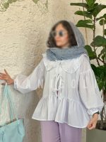 ست پیراهن و شلوار لوندر حانی گلی - تصویر 4