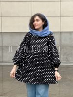 مانتو عروسکی جلو بسته مدل جانان قلبی حانی گلی