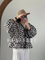 مانتو عروسکی مدل بدنیلکی طرح بابونه | برند حانی گلی - تصویر 2