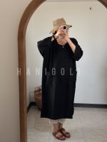 کفتان شانتون مشکی اورسایز حانی گلی - Image 3
