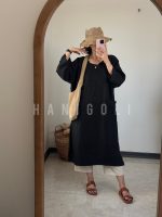 کفتان شانتون مشکی اورسایز حانی گلی - Image 4