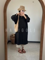 کفتان شانتون مشکی اورسایز حانی گلی - Image 5